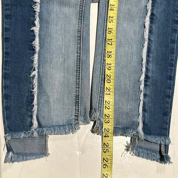 HAYDEN Two Tone Frayed Denim Jeans - Picture 10 of 12